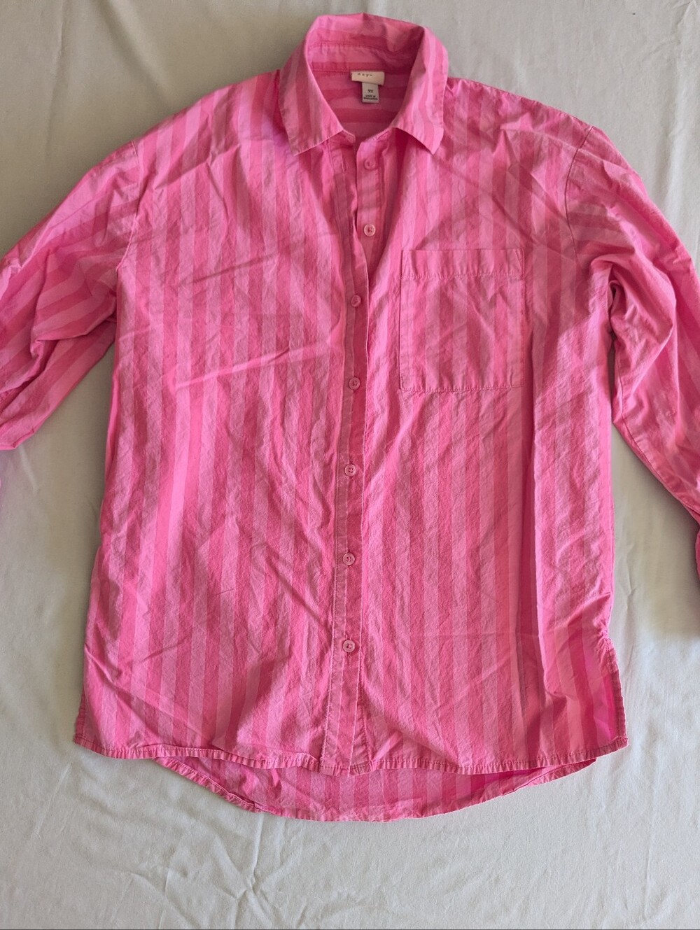 Pink Striped Button Up Shirt